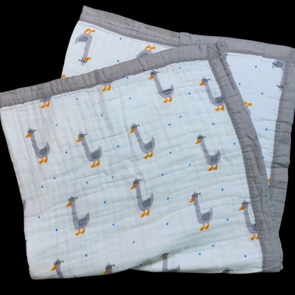 NEW Silly Goose Muslin Baby Blanket - Picture 1 of 3